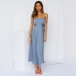 Hello Molly Satin Midi Dress